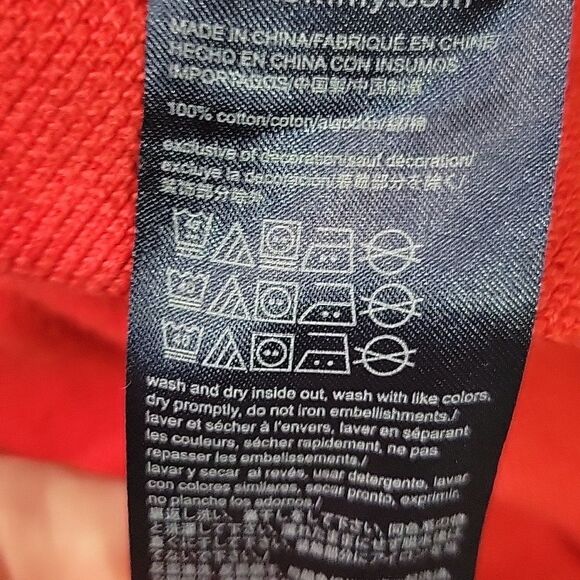 Tommy Hilfiger Denim Men's Navy and Red Zip-Up Sweater - Picture 5 of 6